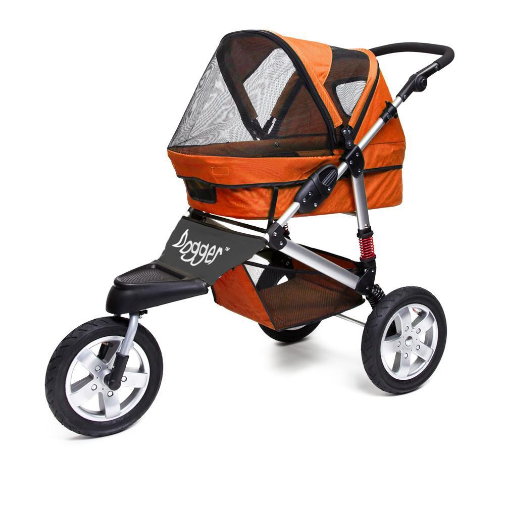 Dogger Stroller - Orange with Charcoal Gray