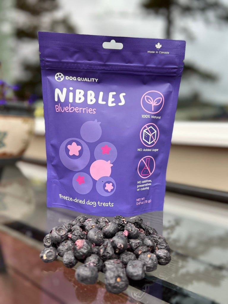 Nibbles Freeze-dried Blueberries | A 100% Natural, Healthy Dog Treat Alternative