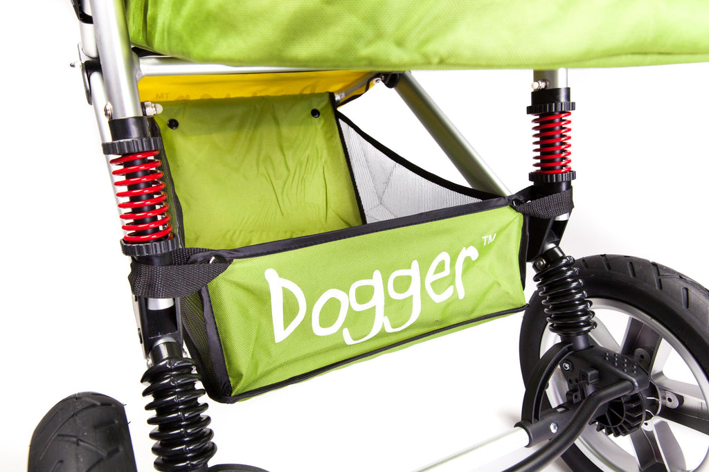 Dogger stroller underneath storage basket