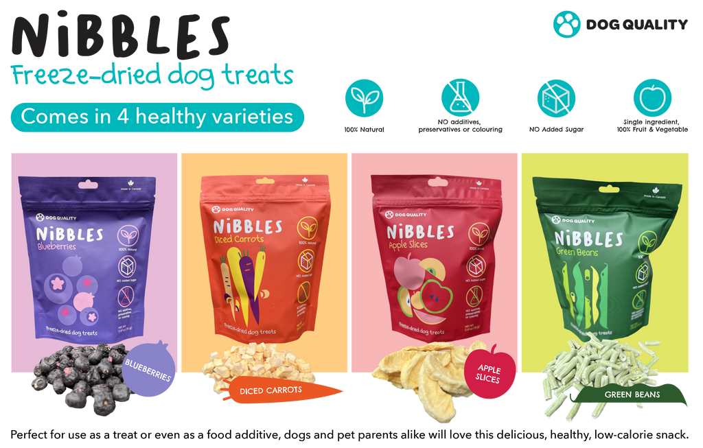 Dog Quality Launches Line of Single-ingredient Freeze-Dried Fruit & Vegetable Healthy Dog Treats