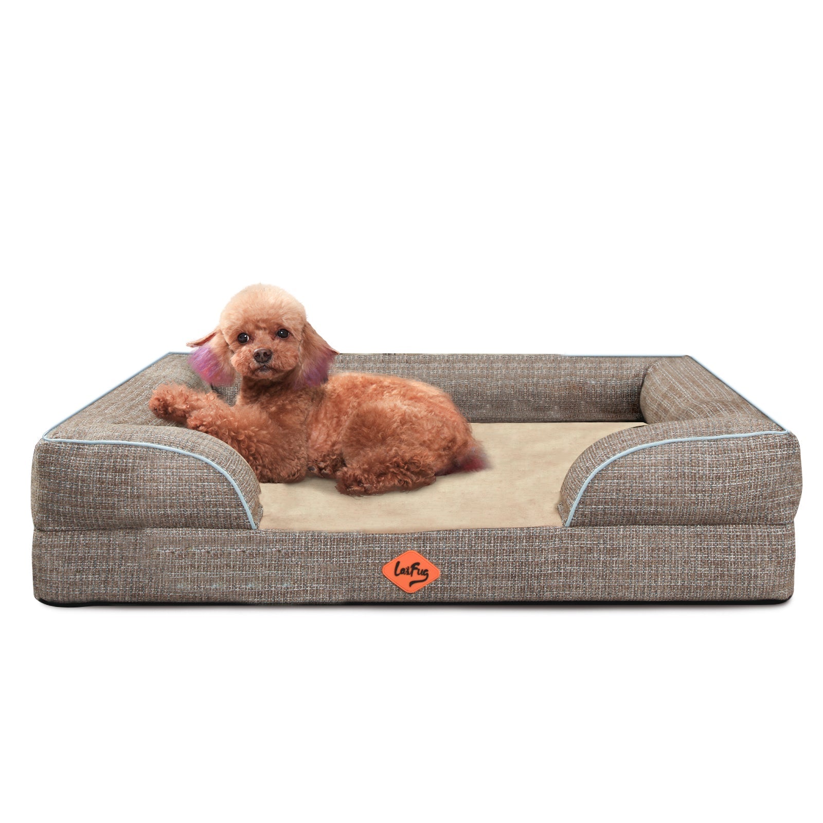 Premium Orthopedic Dog Sofa Bed Tweed