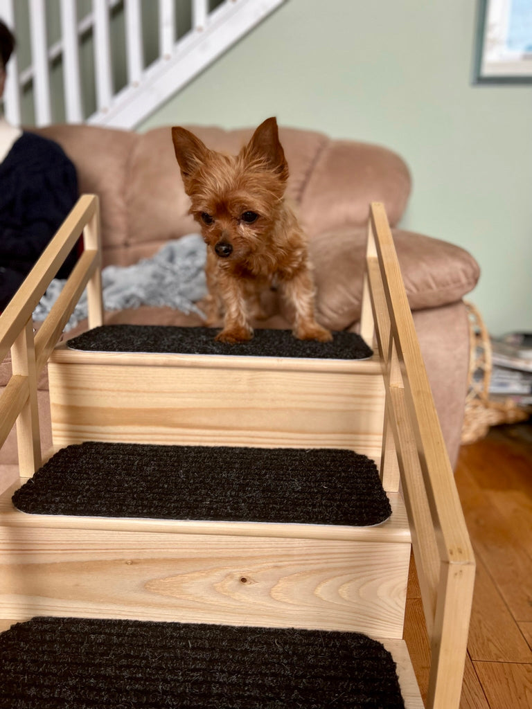 Gentle Rise Pet Steps - 3 Step Dog Stairs
