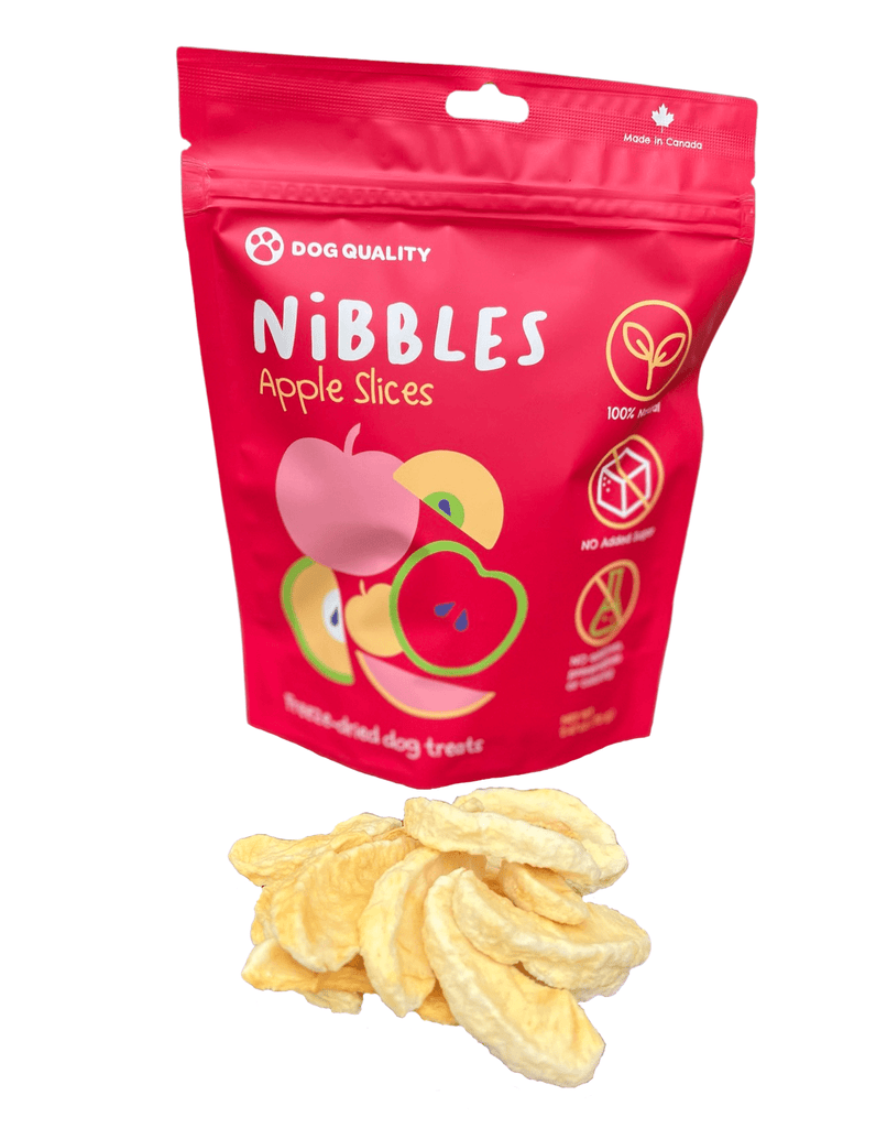 Nibbles Freeze-dried Apple Slices | A 100% Natural, Healthy Dog Treat Alternative