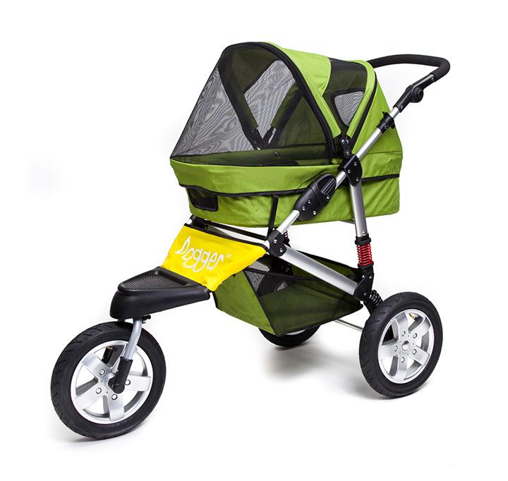 Dogger Stroller - Green with Yellow