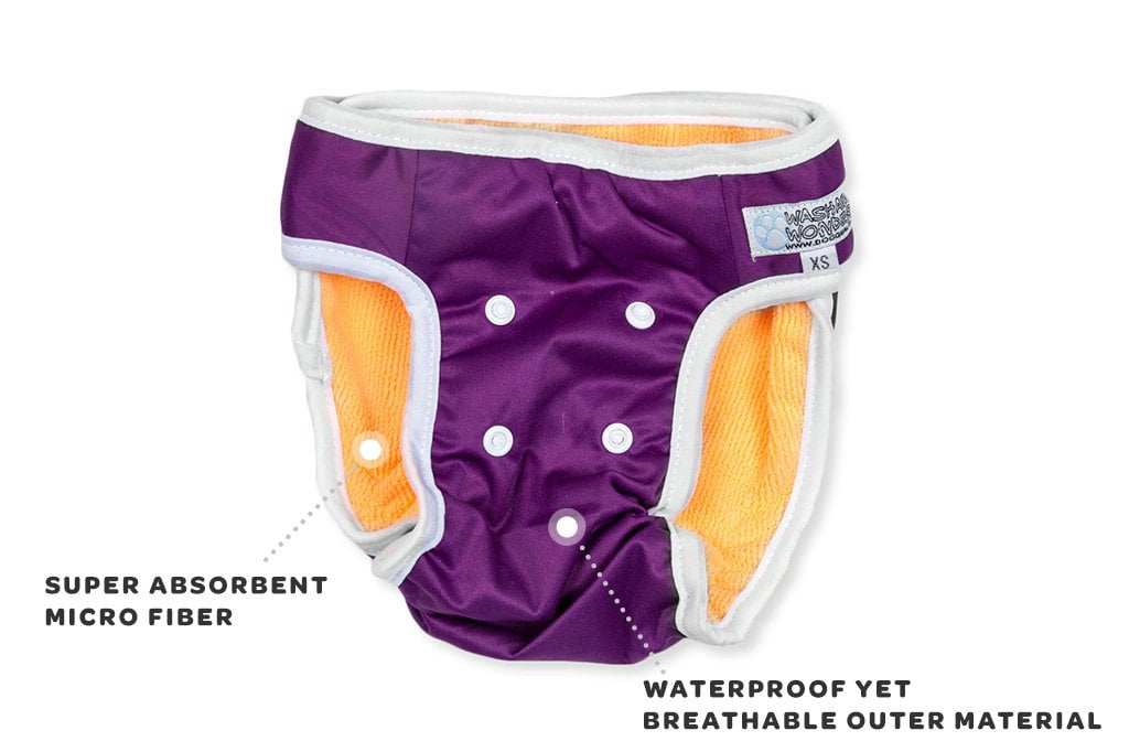 Washable Wonders™ Dog Diapers (Female - No Tail Hole)7